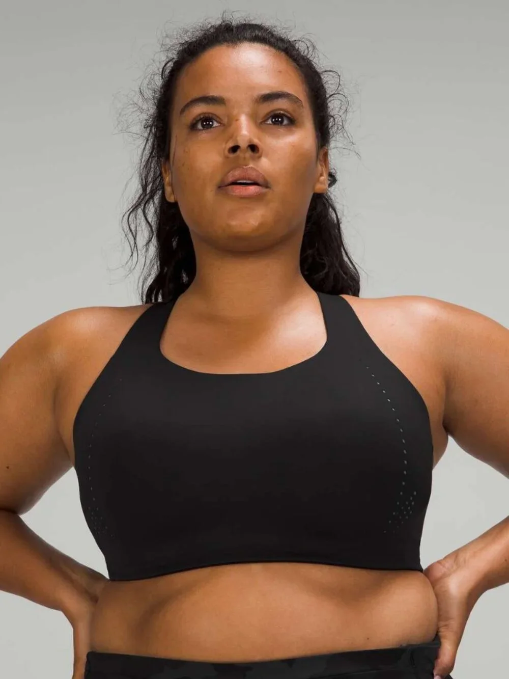Lululemon AirSupport Bra High Support, C-DDD Cups Black / Asphalt Grey (36DD)